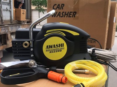 Máy rửa xe tăng áp AWASHI